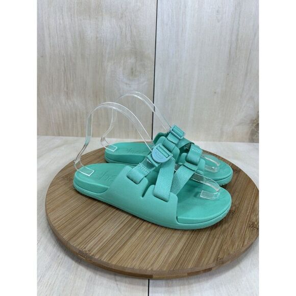 Chaco Chillos Green Casual Sandal Slides Junior Size 5 - Picture 3 of 7